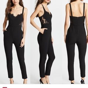 FAME AND PARTNERS | The Millie Black Lace Jumpsuit